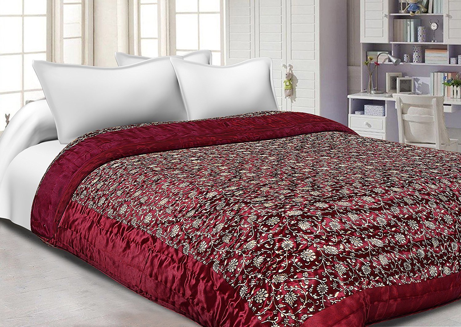 Luxurious Quilt, Cozy Pillows and - Soma Blockprints